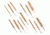Tipton 14 Piece Bristle Rifle Bore Brush Set, Bronze - 168577 