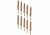 Tipton 375 Caliber Rifle Bronze Best Bore Brushes, Shelf Pack of 3 127759