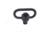 Tuff Zone Push Button Sling Swivel, Black, TZ-MW70
