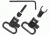 Uncle Mike's 1in Black Quick Detach Swivels for .22 w/Tube Magazine - Magnum Band 1071-2 