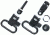 Uncle Mike's 1in Black Sling Swivels for Browning BLR, Not Lightning - 1481-2 