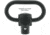 Leapers UTG Pro Heavy Duty QD Sling Swivel, 1.4in Loop, Steel, Black, Small, TL-QDSW38