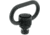 Leapers UTG Pro Heavy Duty QD Sling Swivel, 1.4in Loop, Steel, Black, Small, TL-QDSW38