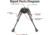Vector Optics Carbon Fiber Swivel Spring Bipod, 6-9in, Black, RSCFS-06