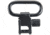 Gunpany Sling Swivels Locking QD Mount, 1in, Steel, Black, GUSS-01