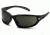 Venture Gear Ocoee Shooting Glasses, Forest Gray Anti-Fog Lens, Black Frame VGSB122T