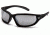 Venture Gear Ocoee Shooting Glasses, Silver Mirror Anti-Fog Lens, Black Frame VGSB170T