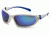 Venture Gear Ocoee Shooting Glasses, Ice Blue Mirror Anti-Fog Lens, White Frame VGSW165T