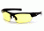 Venture Gear Tensaw Shooting Glasses, Black/Gray Frame, Yellow Anti-Fog Lenses, VGSB330T