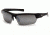 Venture Gear Tensaw Shooting Glasses, Black/Gray Frame, Silver Mirror Anti-Fog Lenses, VGSB370T
