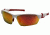 Venture Gear Tensaw Shooting Glasses, White/Red Frame, Sky Red Mirror Anti-Fog Lens, VGSWR355T