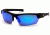 Venture Gear Tensaw Shooting Glasses, White/Blue Frame, Ice Blue Mirror Anti-Fog Lens, VGSB365T