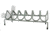 Versatile Rack 6 Gun 14 Inch x 5.25 Inch x 5.5 Inch Safe Handgun Rack, Gray, 14 InchX5.25 InchX5.5 Inch, VER104039
