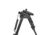 Vism KPM Spring Loaded Aluminum Bipod,Black w/Keymod/Mlok/Picatinny Mounting System, VBKPM
