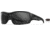 Wiley X Changeable Series Breach XL 2.5 Sunglasses, Matte Black Frame Gunmetal Logo, Grey Lens, CHBRC02XL