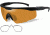 Wiley X PT-1 Sunglasses - Matte Black Frame w/ 3 Lens Package (Smoke Grey, Clear, Light Rust) w/ RX Insert PT-1SCLRX