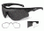 Wiley X Rogue Sunglasses,Matte Black Frame,Smoke Grey and Clear Lens 2801RX