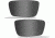 Wiley X Romer III Advanced Replacement Parts - Smoke Grey Lens LENS ONLY 1006S