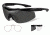 Wiley X Talon Sunglasses-Matte Black Frame-Smoke Grey-Clear Lens-RX Insert CHTLN1RX