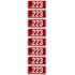 MTM Ammo Caliber Labels .223 8-pack, CL223