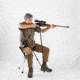 4 Stable Sticks Monteria Shooting Stick, Black, MONTERIA