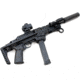 A3 Industries Universal Picatinny Mount - Modular Telescoping Stock w/Rubber Buttpad, Black, 7.00in, MTS-PIC-7.00-BP2