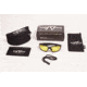 A7 Defense Rough Rider Tactical Glasses, Black, Infernus Orange lenses A7RRGIO