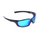 A7 Defense Rough Rider Tactical Glasses, Black, Sub-Zero Blue lenses A7RRGSB