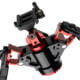 ACCU-TAC HYB-500 HYDRO Bipod w/Remote Vertical Adjustment, Arca, Black/Red, 5.13-12in, HYBA-0500
