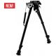 AIM Sports Inc 10in H. Style Spring Tension Bipod, Black, Large, BPHS03
