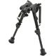 Aimtech Stud Mount 6-9 in Adjustable Notched Leg Bipod, Heavy Duty, Black, AFA-10754