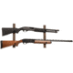Allen 2-Firearms Gun Collector Hardwood Gun Rack, 2 Rifle/Shotgun, Brown/Black, Wood/Steel, 5659