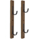 Allen 2-Firearms Gun Collector Hardwood Gun Rack, 2 Rifle/Shotgun, Brown/Black, Wood/Steel, 5659