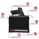 Allen Lockable Handgun Storage Pouch, Full Size Handgun, 7 x 9in, Black, 3628