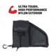 ALLEN 78-7 PISTOL CASE W/MAG POUCH COMPACT BLK