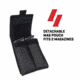 Allen Ballistic Nylon Pistol Case w/ Mag Pouch, Full-Size Handguns, 9.5in Long, Lockable, Hanging Loop, Soft Brushed Lining, Black, 78-9