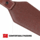 ALLEN 8508 LEATHER SLING WESTERN SCALLOP, BROWN