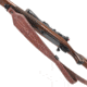 ALLEN 8508 LEATHER SLING WESTERN SCALLOP, BROWN