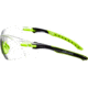 Allen All-In Youth Shooting Safety Glasses, Green/Black Frame, Clear Lenses, Youth, 2376
