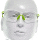 Allen All-In Youth Shooting Safety Glasses, Green/Black Frame, Clear Lenses, Youth, 2376