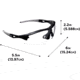 Allen Aspect Shooting Safety Glasses, Black/Gray Frame, Clear Lenses, One Size, 2380