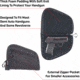 Allen Auto-Fit 2.0 Compact Handgun Case, Black, 8.25 in x 6.25 in, 7753