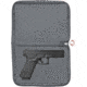 Allen Auto-Fit 2.0 Deluxe Handgun Case, Heather Gray/Red, 12 in x 8 in, 7757