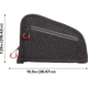 Allen Auto-Fit 2.0 Handgun Case, Heather Gray/Red, 10.5 in x 7.25 in, 7748
