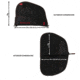 Allen Auto-Fit Handgun Case, Black/Red, 9in, 7738