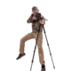 Allen Axial Shooting Stick- Tri/Bi/Monopod 61-Inch, Black, 61in, 21412