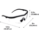 Allen Guardian Shooting Safety Glasses, Black Frame, Clear Lenses, One Size, 2384