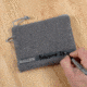 Allen Lockable Handgun Storage Pouch, Compact Size Handgun, 5 x 7in, Gray, 3625