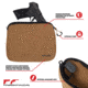 Allen Neoprene Pistol Pouch, Full-Size Handguns up to 9in, FDE, 3638