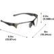Allen Outlook Shooting Safety Glasses, Smoke Frame, Clear Lenses, One Size, 2383